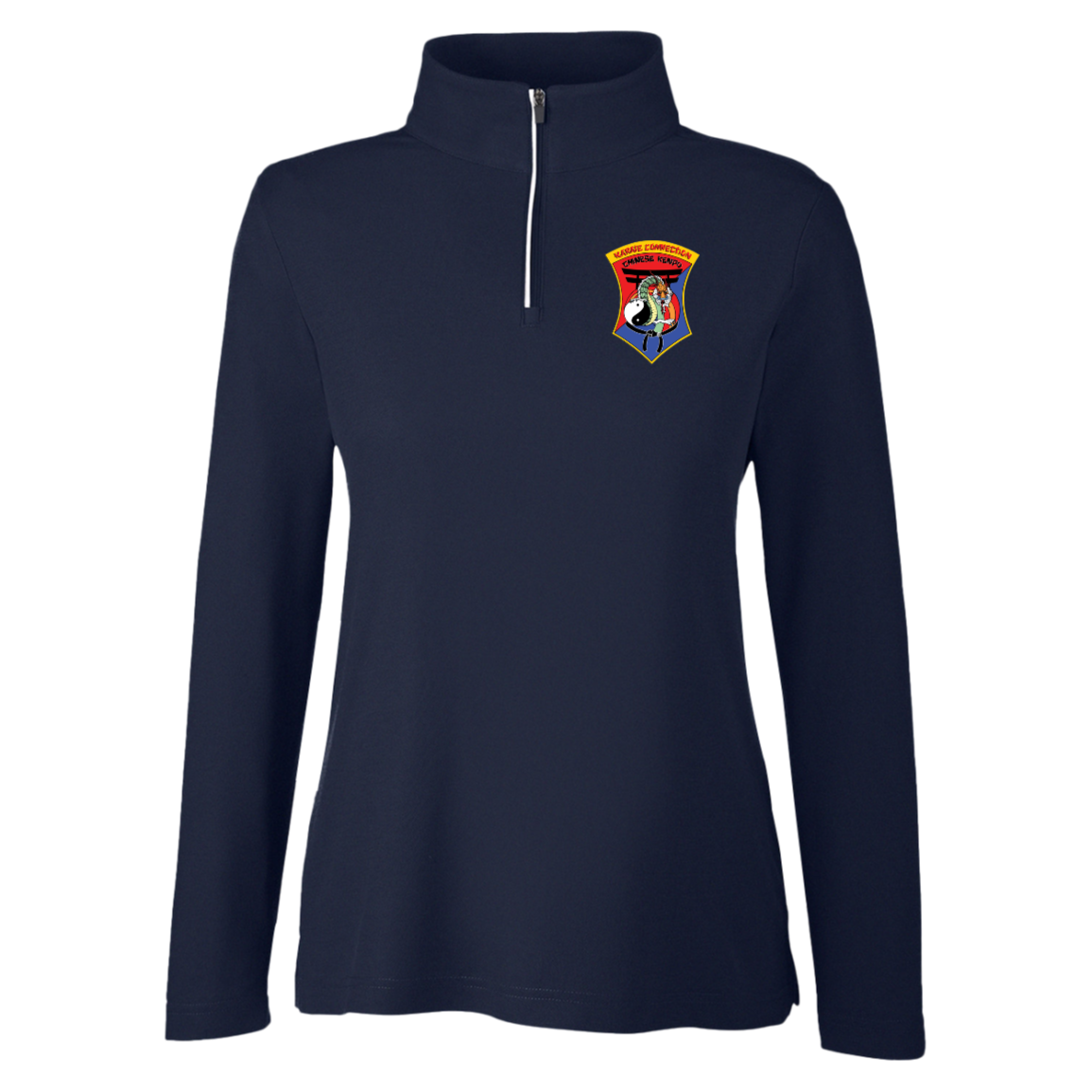 IKCA Logo FRONT ONLY Core 365 Womens Fusion Quarter Zip