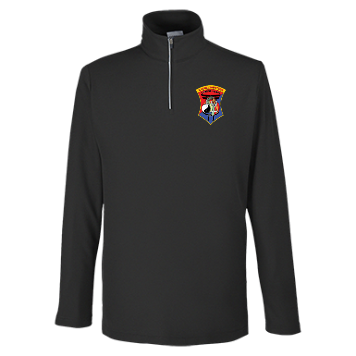 IKCA Logo FRONT ONLY Core 365 Mens Fusion ChromaSoft Pique Quarter Zip