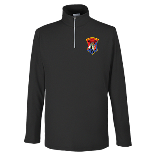 IKCA Logo FRONT ONLY Core 365 Mens Fusion ChromaSoft Pique Quarter Zip