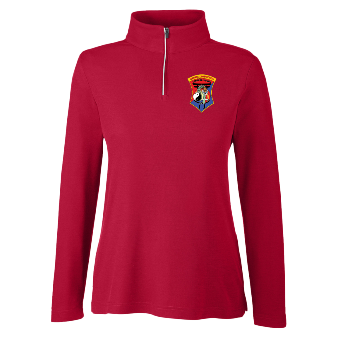 IKCA Logo FRONT ONLY Core 365 Womens Fusion Quarter Zip