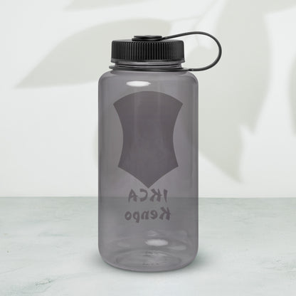 IKCA Logo & branding on 32oz Wide mouth plastic water bottle