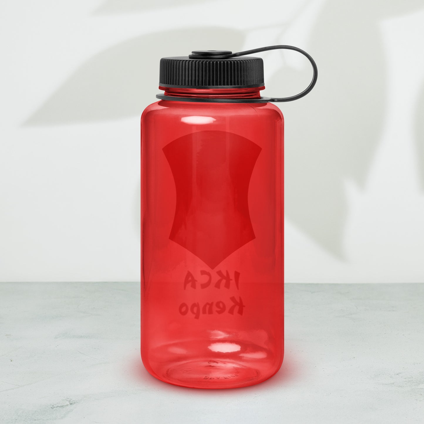 IKCA Logo & branding on 32oz Wide mouth plastic water bottle