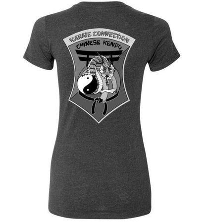 IKCA Grayscale Logo Front & Back Bella Ladies TShirt