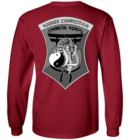 IKCA Grayscale Logo Front & Back Gildan Long Sleeve TShirt