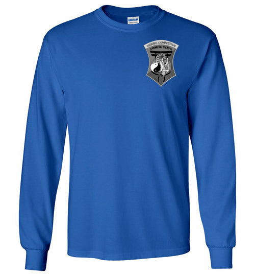 IKCA Grayscale Crest FRONT Only Gildan Long Sleeve TShirt