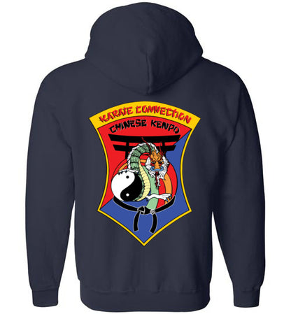 IKCA Crest Front & Back Gildan Zip Hoodie