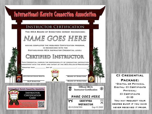 IKCA Certified Instructor Credential Package