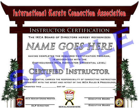 IKCA Certified Instructor Credential - Digital Certificate ONLY