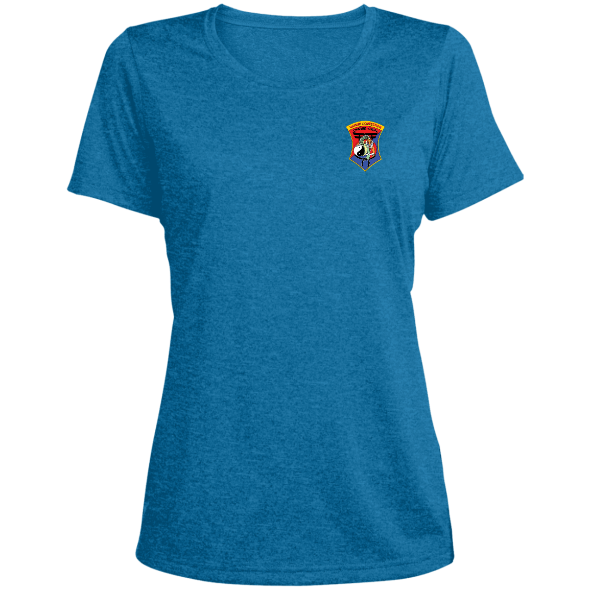 IKCA Logo Ladies' Heather Scoop Neck Performance Tee