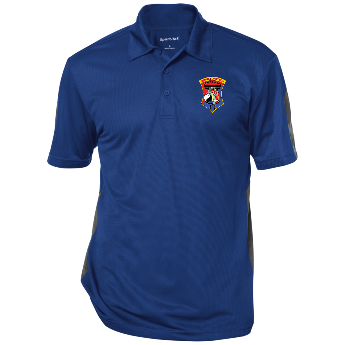 IKCA FRONT ONLY Logo Performance Textured Three-Button Polo