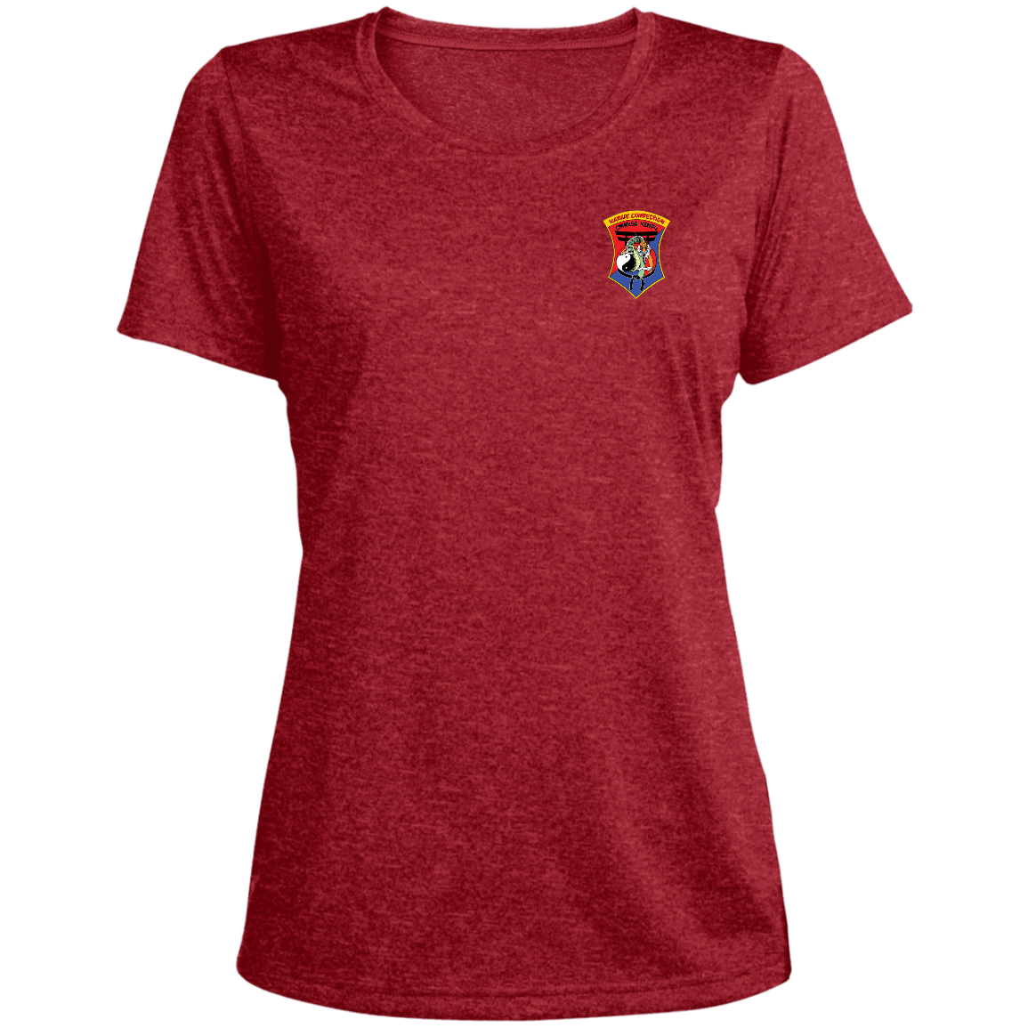 IKCA Logo Ladies' Heather Scoop Neck Performance Tee