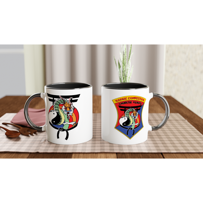 IKCA Crest & Dragon White 11oz Ceramic Mug with Color Inside